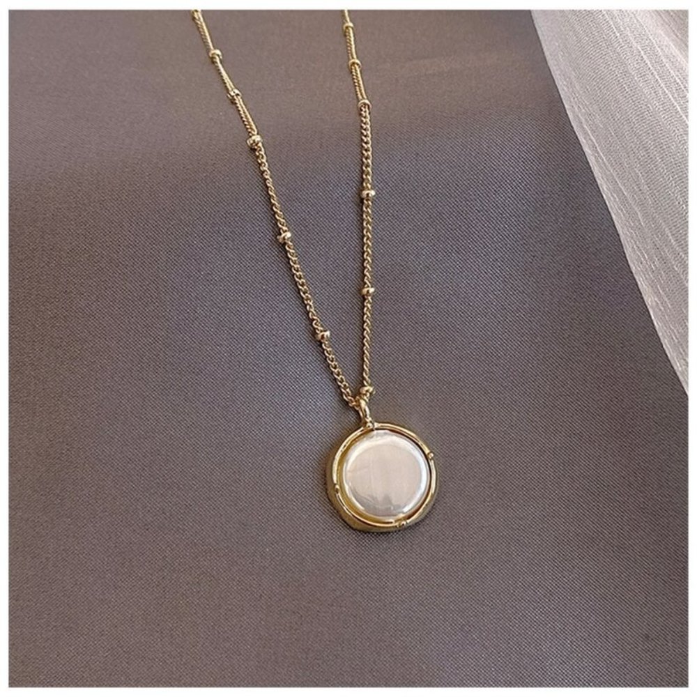 Korean fashion natural pearl pendant short necklace - Picture 9 of 10